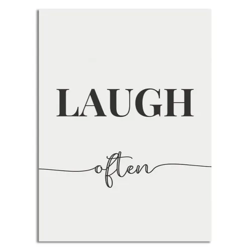 CUADRO CANVAS 30x40cm LAUGH OFTEN - Decoración de pared, Uruguay | Decohogar