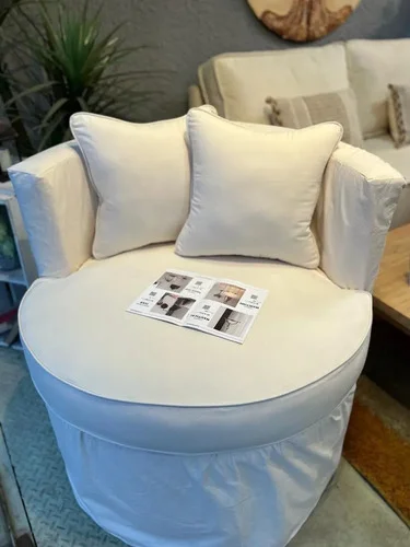 Butaca Ozark Genova 1 Cuerpo Tela Diseño Moderno A Elección A Eleccion en Blanco - Sillones y sofás, Uruguay | Ozark Home, vista 7