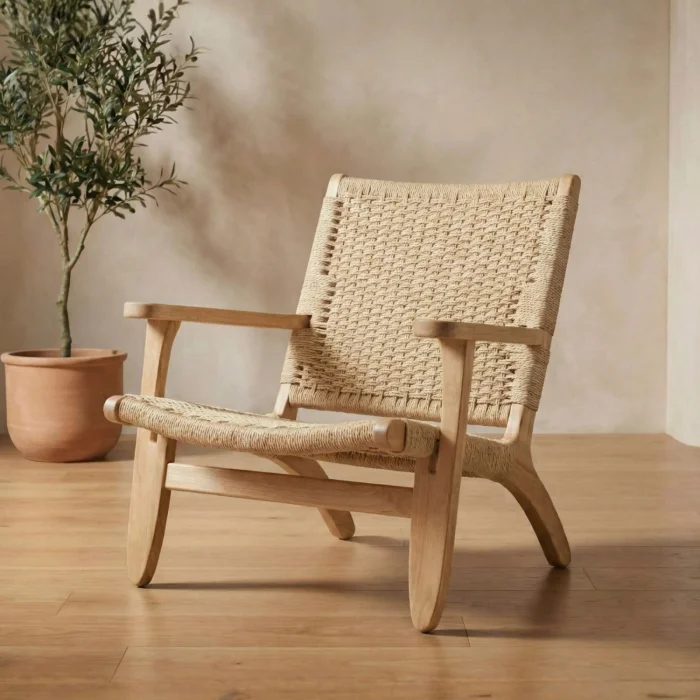Butaca Hanoi - Madera natural de Caucho en Madera natural - Sillones y sofás, Uruguay | Berna home, vista 2