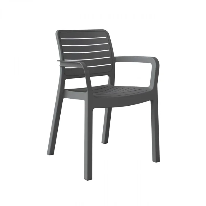 Silla de Exterior Miami - Negro en Negro - Muebles para el exterior, Uruguay | Rústico Hogar, vista 2
