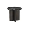 MESA LIVING VERONA CIRCULAR MADERA NEGRA Y MAROL BLACK MARCINO en Negro - Mesas de living, Uruguay | Masinfinito Casa, vista 2 de 2