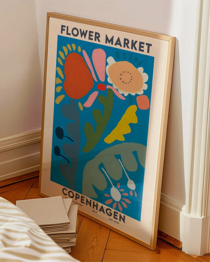 Flower Market - Copenhagen en Multicolor - Láminas, Uruguay | La Cuadrería, vista 2