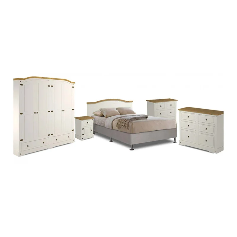 Cómoda Pino Natural-beige Topazio en Blanco - Cómodas, Uruguay | Divino, vista 4