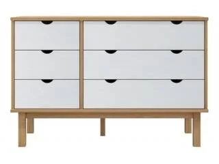 Comoda 6C Mel/Gris Linea Nordica en Madera Maciza en Mel/Blanco - Cómodas, Uruguay | Quesal, vista 11