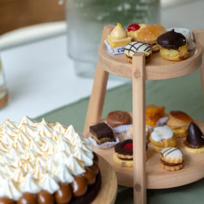 Mini torre de madera para mesas – doble plato en Madera natural - Decoración, Uruguay | Dreams On Time, vista 7