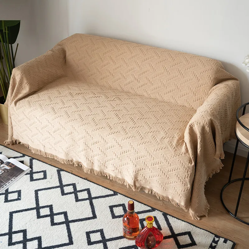 Manta para sillón y cama Caqui - 230x250cm en Caqui - Textiles, Uruguay | Buho Store