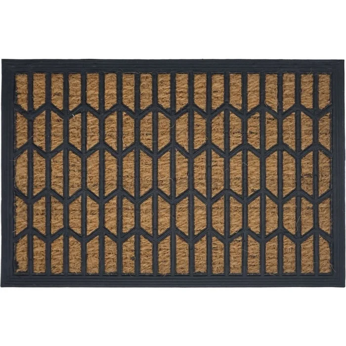 FELPUDO COCO/GOMA 40X60CM H.1CM ROMBOS en Multicolor - Textiles, Uruguay | Decohogar, vista 2