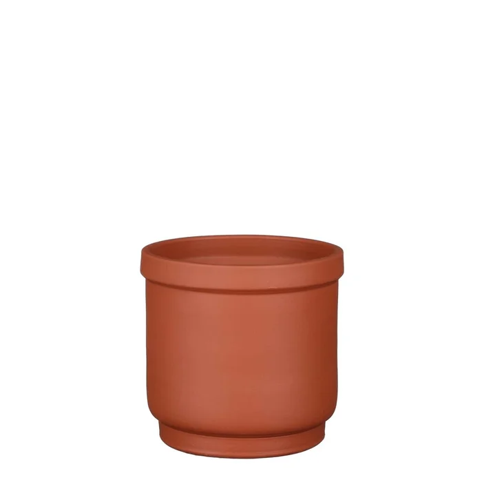Maceta Riva Ceramica Naranja 1114642 en Rojo - Jarrones, Uruguay | Divino