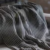 Manta para sillón y cama algodón Grafito - 130cm - Textiles, Uruguay | Buho Store, vista 4 de 6