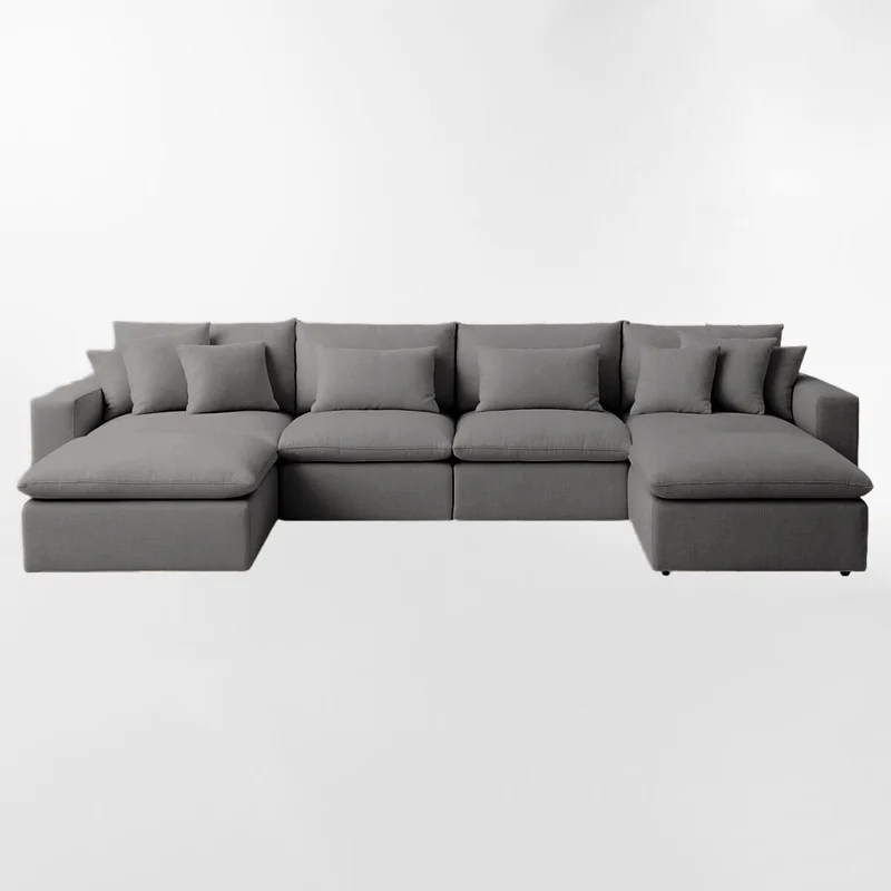 Sofá modular WELL GRIS 4 CUERPOS - Sillones y sofás, Uruguay | Viasono, vista 3