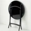 Mesa Plegable Redonda - Vidrio Templado 60 cm - Lunch en Negro - Muebles para el exterior, Uruguay | Delta Center, vista 2 de 5