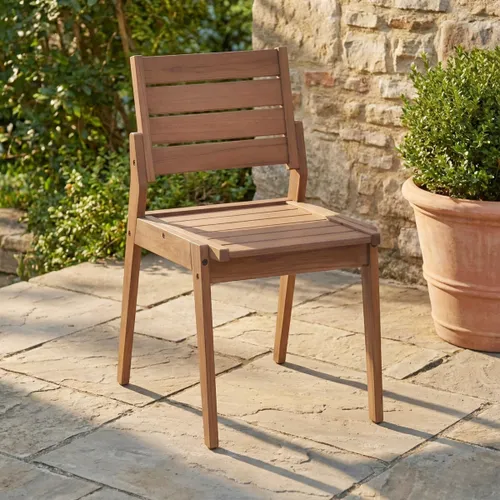 Silla de patio Teca - Caraíva - Muebles para el exterior, Uruguay | Rústico Hogar