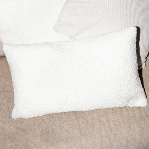 Funda de almohadón Sherpa 30x50cm - blanco - Textiles, Uruguay | Buho Store