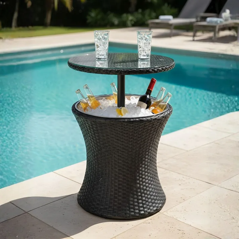 Mesa de jardin CoolBar en Negro - Muebles para el exterior, Uruguay | La Cueva Muebles