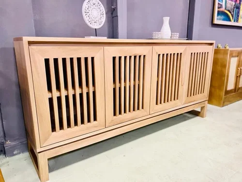 Aparador Bargueño Madera Maciza Rejilla 180x85x38 - Ozark A Eleccion en Madera natural - Aparadores y recibidores, Uruguay | Ozark Home, vista 2