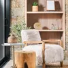 BUTACA WOOLY - WALNUT Y PELO LARGO en Beige - Butacas, banquetas y puffs, Uruguay | La Iberica, vista 21 de 23