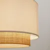 Pantalla para lámpara de techo Erna de bambú con acabado natural y blanco - Ø 40 cm en Blanco, Natural - Lámparas colgantes, Uruguay | Kavehome, vista 3 de 5