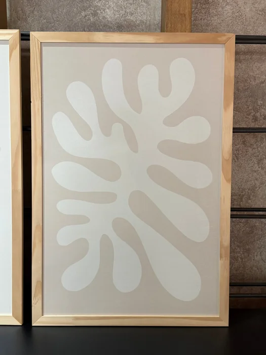Kit 2 Cuadros - Matisse Beige/Blanco - 40 x 60 en Blanco / Beige / Negro - Decoración de pared, Uruguay | Berna Home, vista 6
