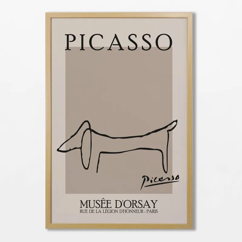 Picasso - Perro en Beige - Láminas, Uruguay | La Cuadrería