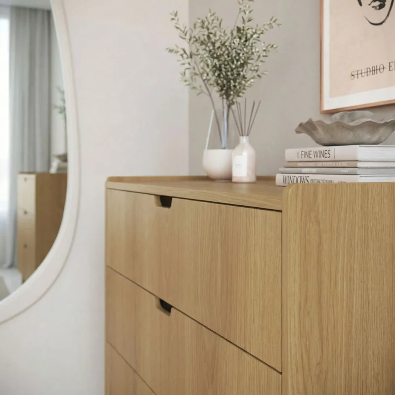 Comoda Aura - Natural en Marrón - Cómodas, Uruguay | NYR, vista 3