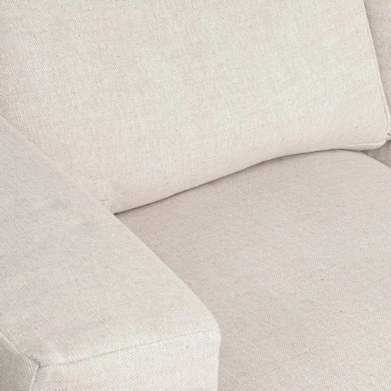 Sofá Con Funda Desmonttable 2 Cuerpos Tela-y-madera Natural-beige Charlie Natural en Madera natural - Sillones y sofás, Uruguay | Divino, vista 4
