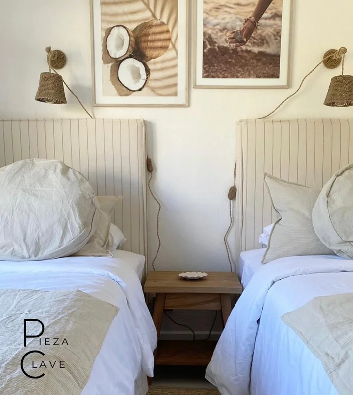 Respaldo con funda diseño fuelle en Beige - Dormitorio, Uruguay | Pieza Clave, vista 30