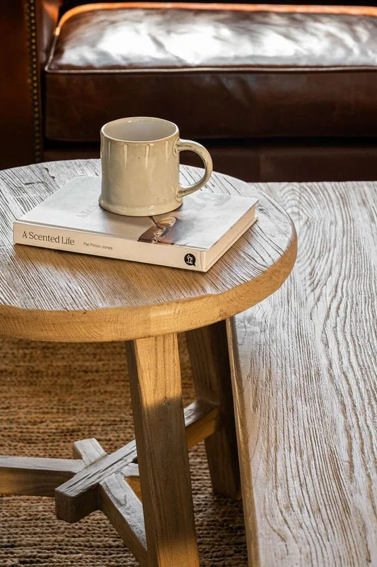 MESA AUXILIAR / BANCO OLMO - 50 CMS en Madera natural - Mesas de living, Uruguay | La Iberica, vista 11
