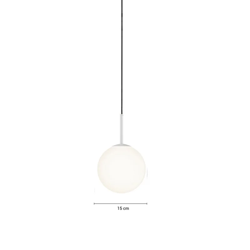 Lámpara Colgante Venancio 1 Blanco ø 15 cm en Blanco - Lámparas colgantes, Uruguay | Serlux, vista 6