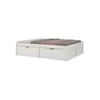 Cama Madera Maciza Con Cajones - 2 plazas - Linea Beauty / Funcional - Blanco en Blanco - Dormitorio, Uruguay | Rústico Hogar, vista 1 de 3