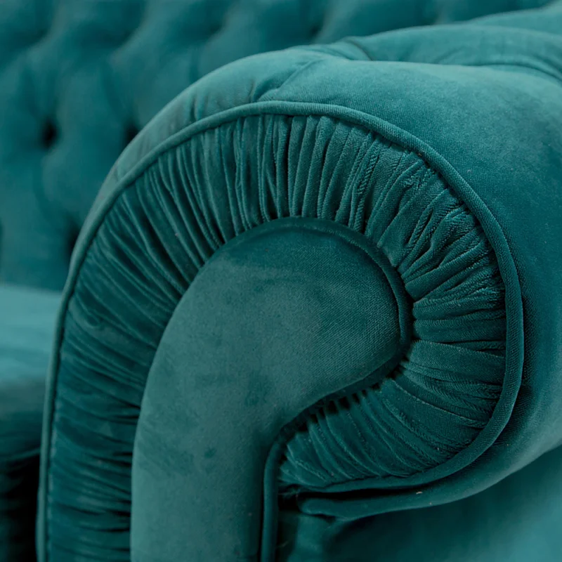Sofá Chesterfield Divo - Tela Aquaclean - 2,5 cuerpos - A fabricar en Verde - Sillones y sofás, Uruguay | Nyr, vista 5