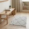 ALFOMBRA 50x80CM ROMBOS BLANCO Y NEGRO en Blanco - Textiles, Uruguay | Decohogar, vista 3 de 4