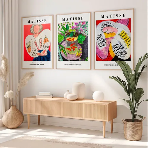 Matisse - MoMA Tríptico en Multicolor - Láminas, Uruguay | La Cuadrería