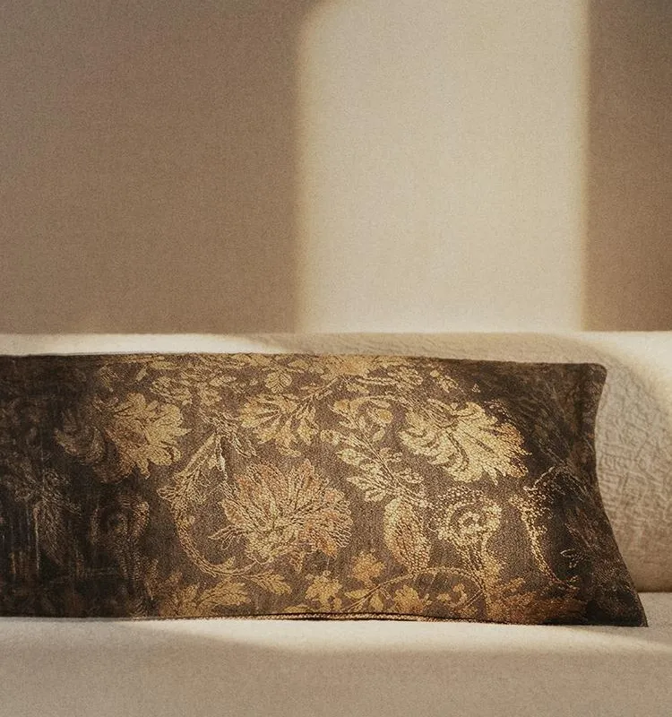 COJÍN ALARGADO LINO ALGODÓN en Marrón - Textiles, Uruguay | Zara Home