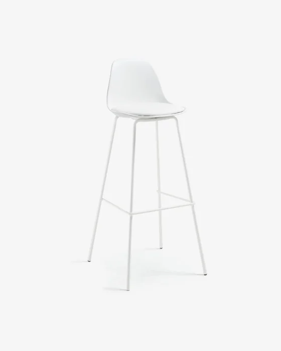 Taburete Brighter - blanco altura 75 cm en Blanco - Butacas, banquetas y puffs, Uruguay | Kavehome