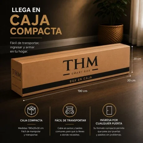 Cama SmartBox HAMPTONS Extra King 200x200 cm - Negro en Negro - Dormitorio, Uruguay | La Cueva Muebles, vista 10