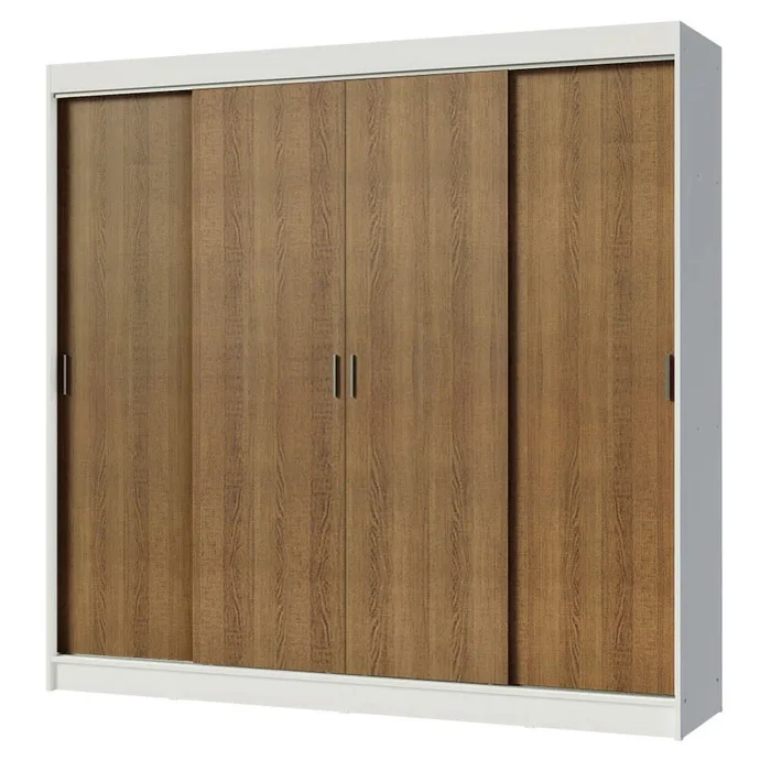 Ropero Placard Matrimonial Austin 4 Puertas Corredizas 215cm en Blanco - Roperos y placares, Uruguay | Balton, vista 10