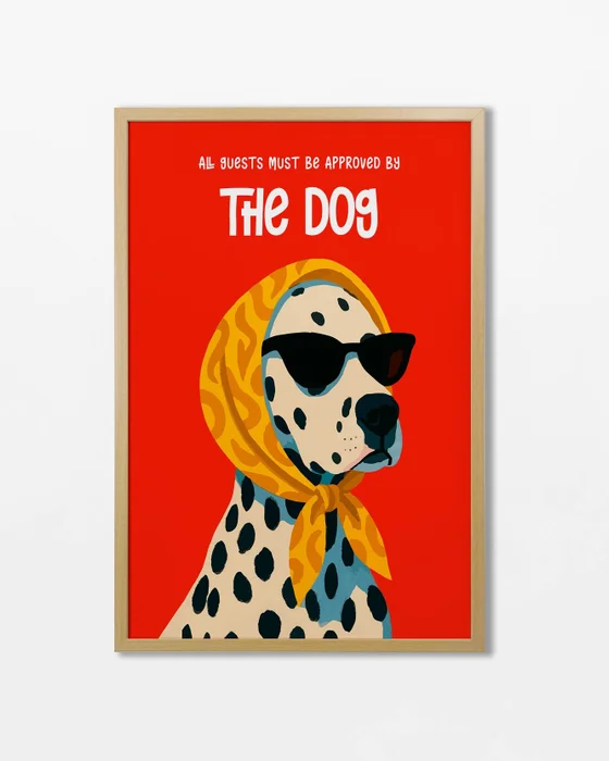 All guests must be approved by the dog en Rojo - Láminas, Uruguay | La Cuadrería