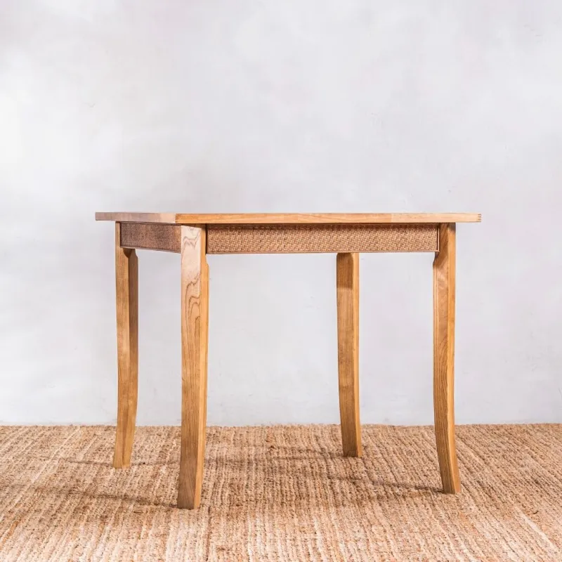 Mesa De Comedor Jacob Teca 85 Cm en Madera natural - Mesas de comedor, Uruguay | Aihaus
