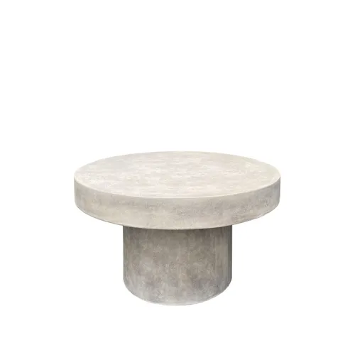 MESA LIVING REDONDA CEMENTO WEATHERED CREAM en Gris - Muebles para el exterior, Uruguay | Masinfinito Casa