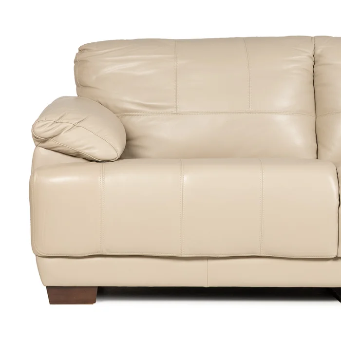 Sofá Tucson - Cuero Básico - 3 cuerpos - 519 (Beige) en Beige - Sillones y sofás, Uruguay | NYR, vista 3