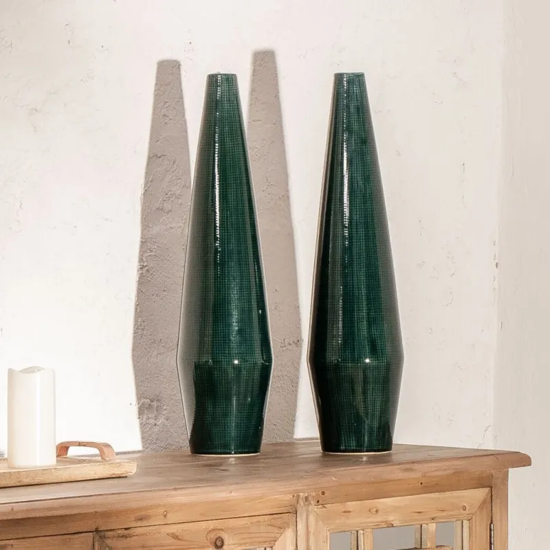 Jarrón Daven en Verde - Decoración, Uruguay | Aihaus