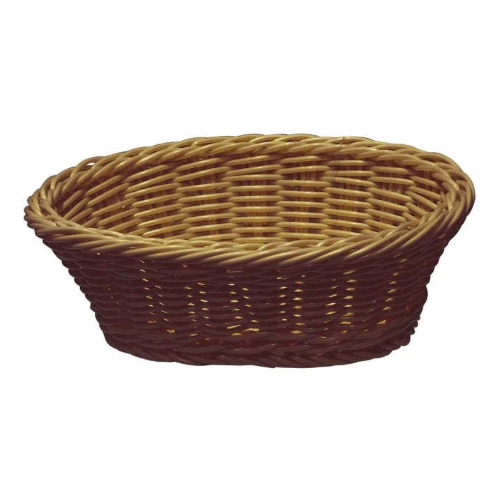 CESTO OVAL RATTAN PLAST23X16.5X7CM MARRON en Marrón - Canastos, Uruguay | Decohogar