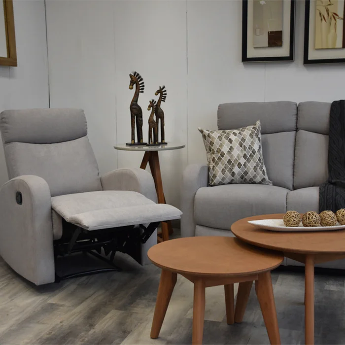 Reclinable Fine 1 cuerpo, gris — Serra Amoblamientos en Gris - Sillones y sofás, Uruguay | Serra Amoblamientos, vista 2