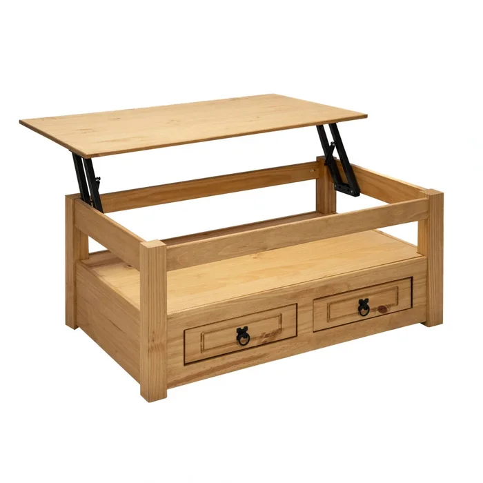 Mesa de Living Articulada - Línea Monterrey - Natural en Madera natural - Mesas de living, Uruguay | Ecowood, vista 2