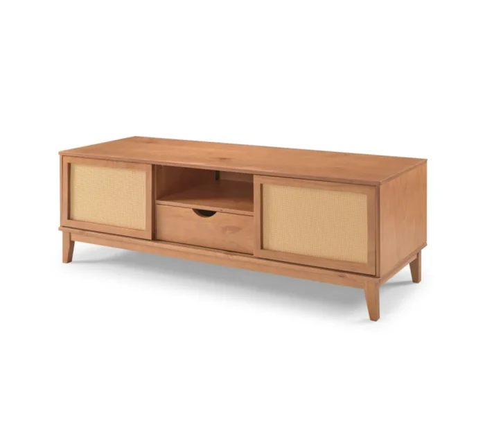 Rack Tv Urban 2 Puertas 1 Cajon 1.60 Oak-miel en Madera natural - Muebles para TV, Uruguay | Albanés
