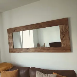 Espejo Horizontal en Madera natural - Espejos, Uruguay | Treehouse Deco