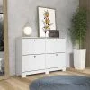 Comoda Zapatera Dormitorio 4 Puertas Con Patas en Blanco - Cómodas, Uruguay | Soy Hogar, vista 2