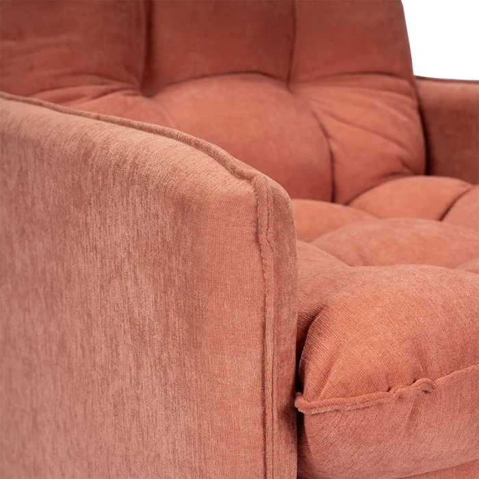 Poltrona reclinable Con Puff - Luxor - Terracota en Rojo - Sillones y sofás, Uruguay | Ecowood, vista 5