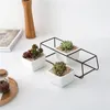 3 MACETAS CERAMICA 28x10x10CM BLANCO/NEGRO en Multicolor - Macetas, Uruguay | Koz, vista 3 de 4