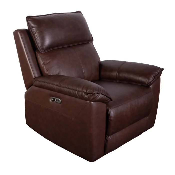 Recliner Eléctrico 1 Cuerpo Cuero-y-simil-cuero Marron Joshua en Marrón - Sillones y sofás, Uruguay | Divino, vista 2